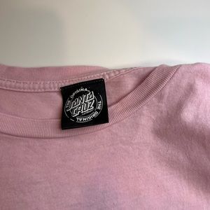 Pink Santa Cruz shirt; bought from Tillys.